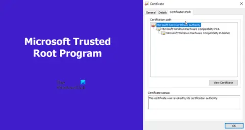 microsoft trusted root program