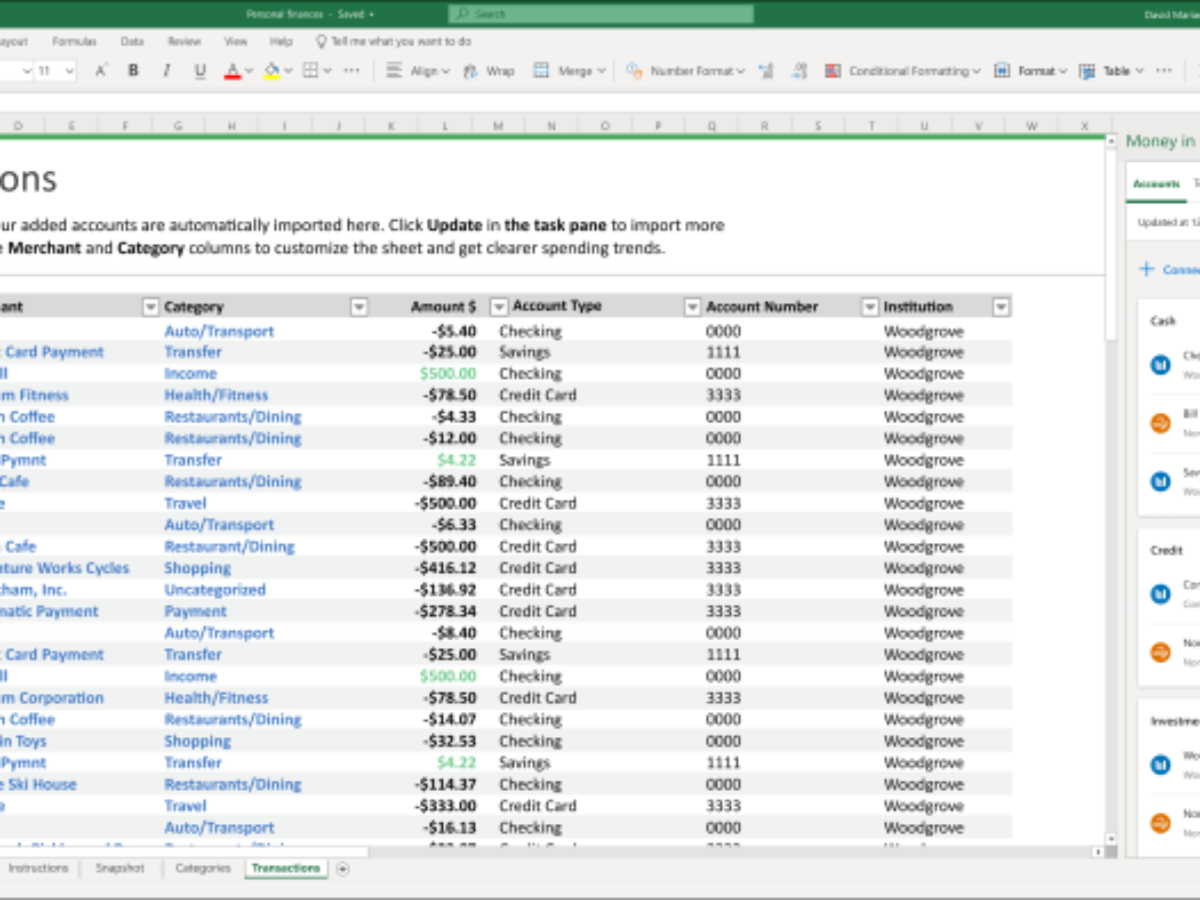 Tiller For Microsoft Excel