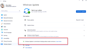 WINDOWS UPDATE IST JETZT CO2 F HIG visual data 2