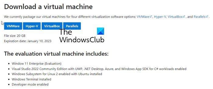 Windows 11 22H2 Virtual Machines