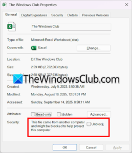 The file you are attempting to preview could harm your computer