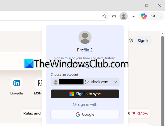 Sign in with Google in Edge Sign in with Google in Edge