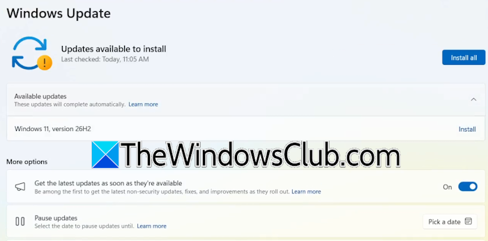 Install Windows 11 26H2 Install Windows 11 26H2